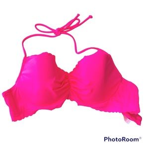 Victoria’s Secret Hot Pink Bikini Top size 34c